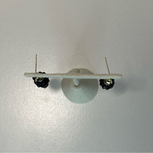 Handmade Black Orb Earrings - Picture 6 of 8